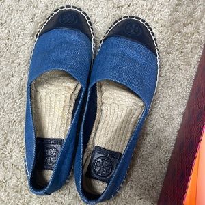 Tory Burch Denim chambray espadrilles